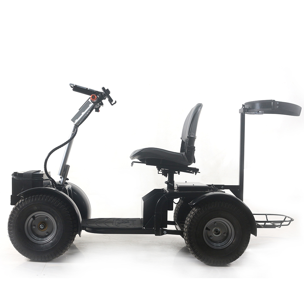 customized electric mobility scooter with brushless motor with golf bag holder with basket
