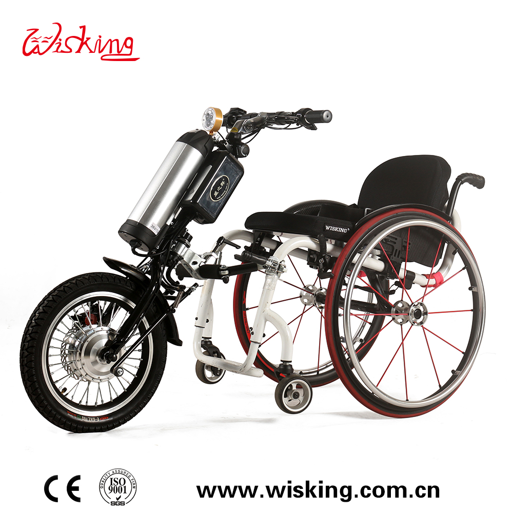 wheelchair trailer handcycle with lithium battery for disabled