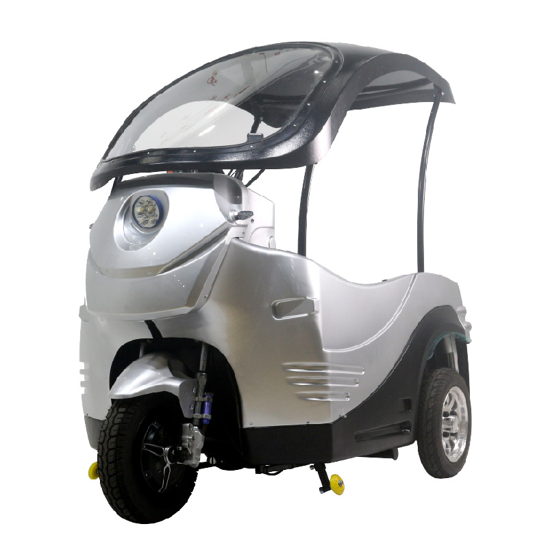 3 wheel mobility scooter with roof and lithium battery for disabled 