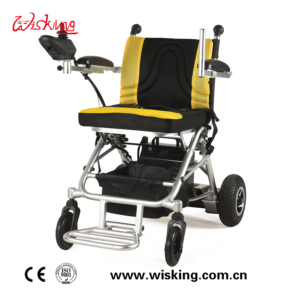 mini size aluminum power wheelchair with lithium battery