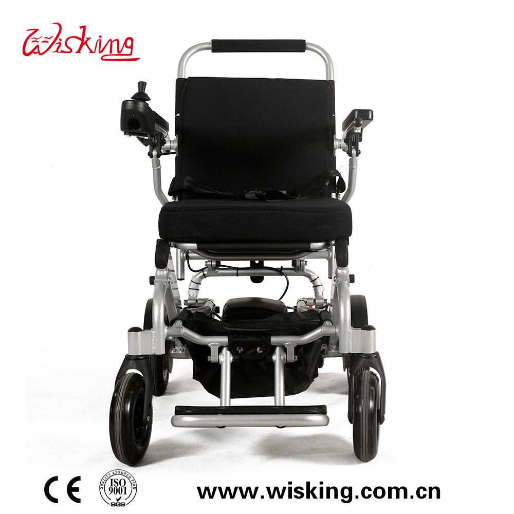 light weight foldable disassemble lithium battery power wheelchair for disabled