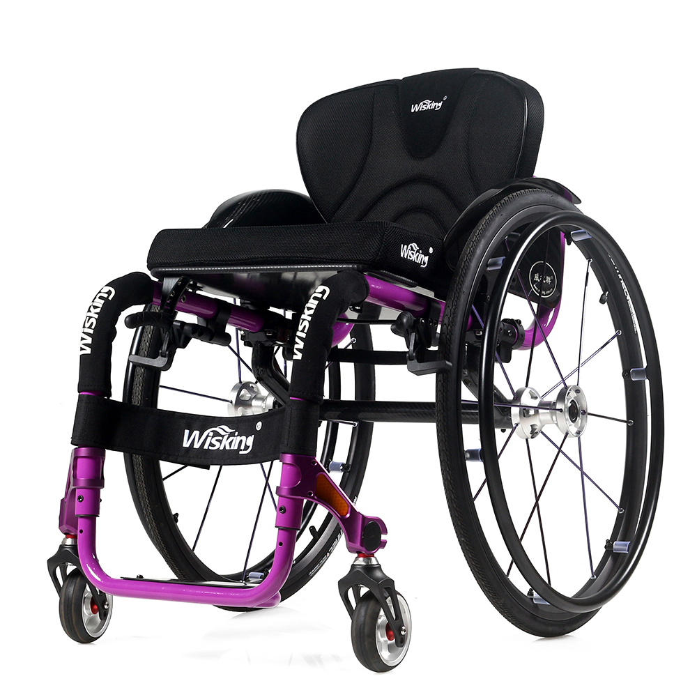 handicapped aluminium alloy active wheelchair for travel on plane